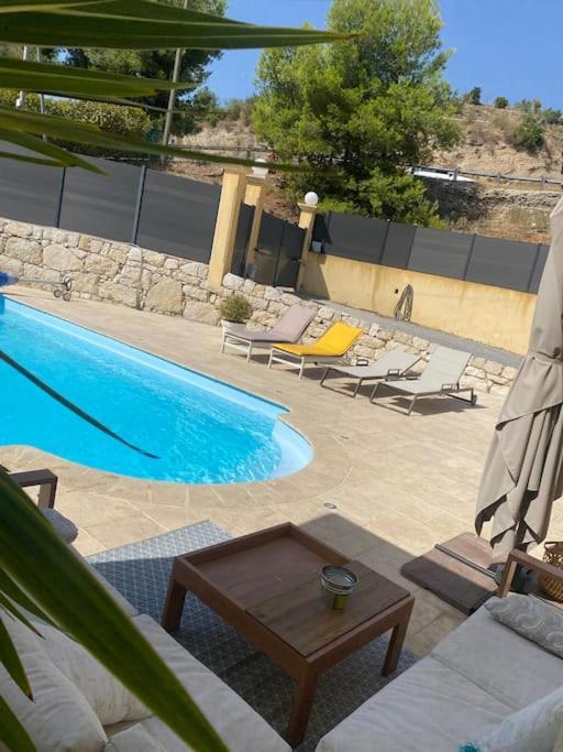 Detente Bas De Villa Jacuzzi, Piscine A 15 Min De Nice Carros Exteriör bild